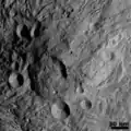 Hill shaded central mound at the south pole of Vesta(2 February 2015)