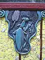 Example of Boscarino ceramic plaque embedded into facade