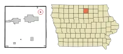 Location of Rock Falls, Iowa