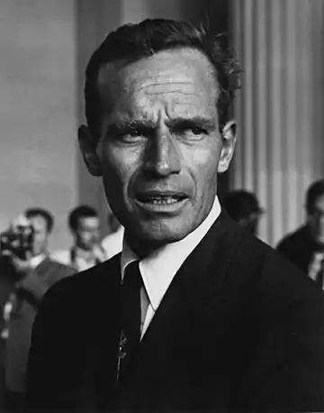 Charlton Heston, Academy Award-winning actor (BS, 1945)