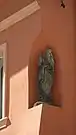 Gothic sculpture of Hedwig of Silesia, High Duchess consort of Poland and patron saint of Silesia, at the Market Square