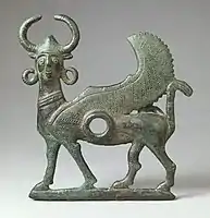 Single plate with a winged sphinx