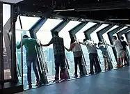 Tourists on the TILT Thrill Ride in 2014
