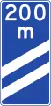 Countdown beacon to next exit (200 meters away)