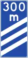 Countdown beacon to next exit (300 meters away)