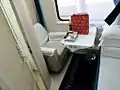Another view of the interior of a luxury soft sleeper cabin