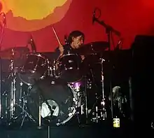Chris Acland performing with Lush.