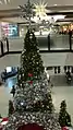 Christmas at the mall on December 5, 2012. Hudson's Bay (known as The Bay) and the former Justice can be seen.