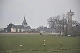 Around the church