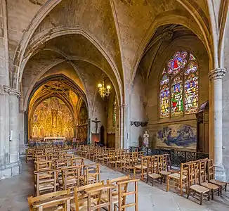 The Chapel of the Virgin (13h c.) (left)