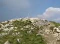 Cross at summit.