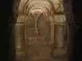 Gallery of paintings and stained glasses, crypt
