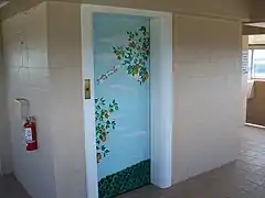 The mostly unmodernized Otis elevator of the Citrus Tower (now modernized)
