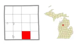Location within Missaukee County