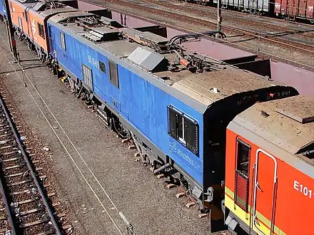 No. 10-041 in Spoornet blue with outline numbers, Warrenton, 2 May 2013