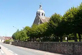The church in Urçay