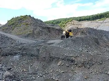 Coal mining.