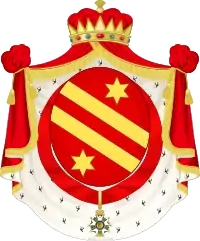Arms of Lucien Bonaparte, Prince of Canino and Musignano.