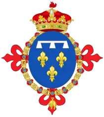 Coat of arms of Prince Antoine in Spain