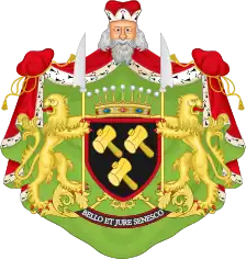 Coat of arms of the Counts d'Udekem d'Acoz