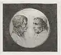 Double portrait Napoleon and Pope Pius VII