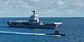 The aircraft carrier Charles de Gaulle (R91).