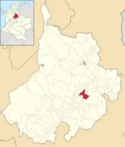 Location of the municipality and town of San Gil in the Santander Department of Colombia.