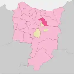Location of Ouardana in Driouch Province
