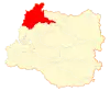 Location of Mariquina commune in Los Rios Region