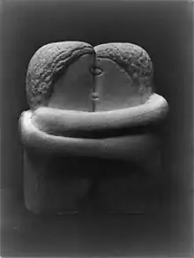 Constantin Brâncuși, The Kiss, 1907-1908, published in the Chicago Tribune, March 25, 1913