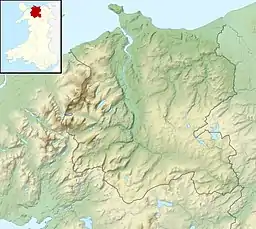 Llyn Parc is located in Conwy