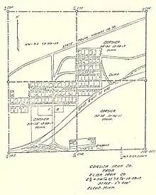 Elcor townsite plat