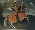 Reinoud III van Brederode on horseback by a follower of Cornelis Antonisz