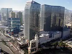 Viewed from the Las Vegas Eiffel Tower
