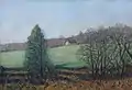 Painting by artist Christine Lovelock (daughter of the Gaia Theorist James Lovelock) view of Craigenputtock from the south in 2006