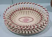 Creamware basket and stand, c. 1796-1805