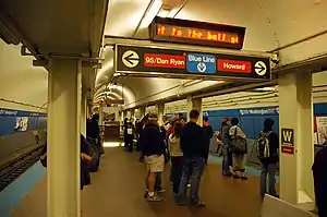 The Washington/State station before closure, 2005