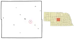 Location of Berwyn, Nebraska