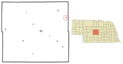 Location of Comstock, Nebraska