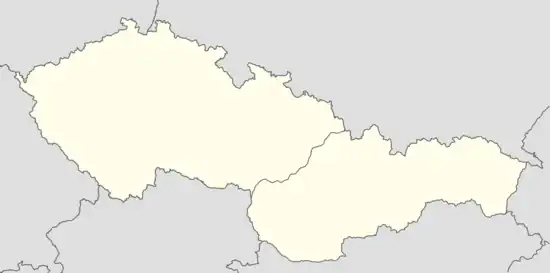 1950 Czechoslovak First League is located in Czechoslovakia