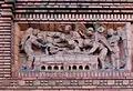 Detail of decorative frieze: Dormition of Mary reproduced from Senlis Cathedral
