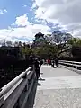 Osakajo from Gokuraku Bashi (bridge)