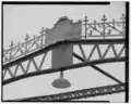 The Berlin Iron Bridge Co. plaque on the top of the bridge.