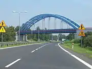 Railway bridge on Huta Zawadzka before intersection with  DK 70