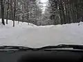 Voivodeship Road nr 390 in winter
