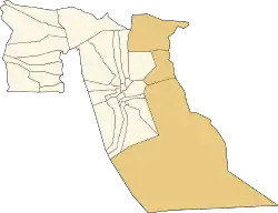 Location of Taleb Larbi District in El Oued Province