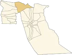Location of Hamraia commune within El Oued Province
