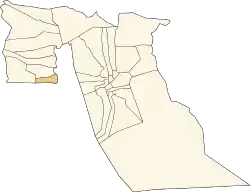 Location of Sidi Amrane commune within El Oued Province