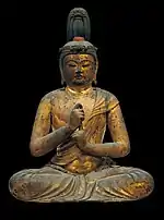 The statue of Dainichi Nyorai, which is said to have been made by Unkei and set a record of auction of Japanese art works at Christie's. 1193. Important Cultural Property