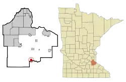 Location of the city of Randolphwithin Dakota County, Minnesota